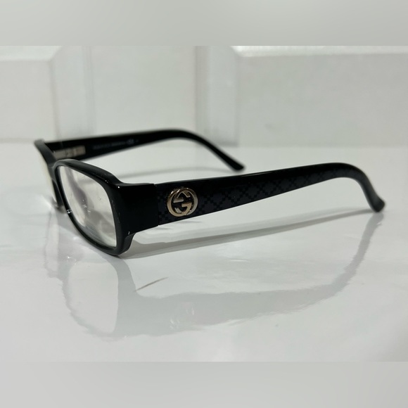 Gucci Eyeglass Frame with GG gold/silver tone interlocking design - Picture 4 of 16